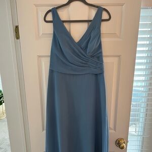 Azazie Bridesmaid Dress in Steel Blue ✨